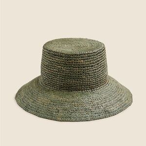 Green Woven Bucket Hat
